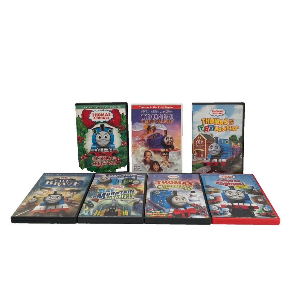 Lot of 7 Thomas & Friends DVD The Magic Railroad Toy Workshop Christmas & More